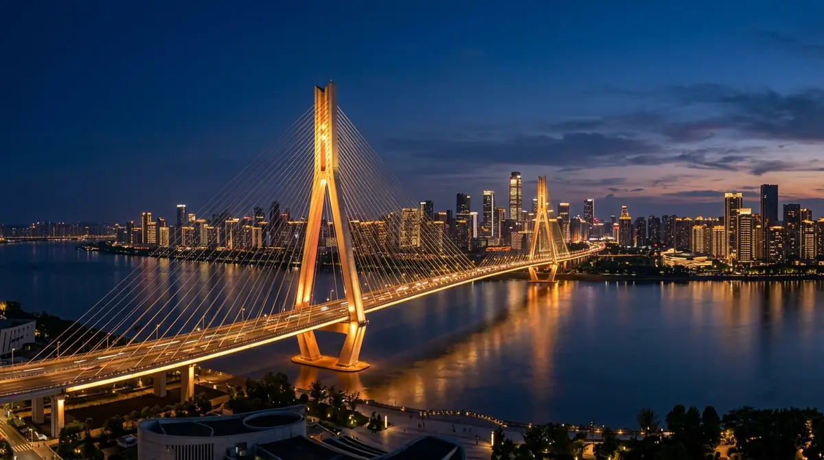 Architectural Bridge & Skyline